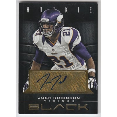 2012 Panini Black Rookie Signatures Gold #150 Josh Robinson/99