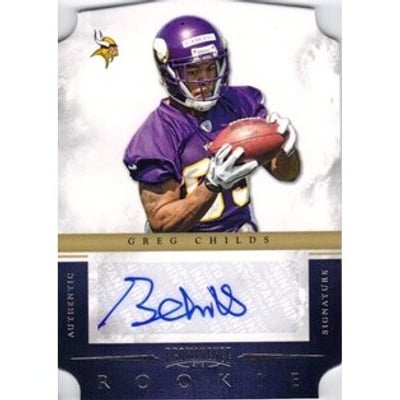 2012 Panini Prominence #191 Greg Childs AU/199 RC