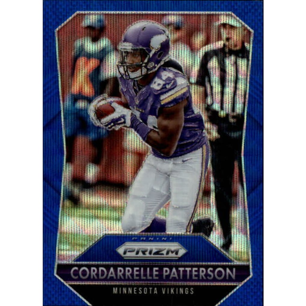 2015 Panini Prizm Prizms Light Blue Wave #67 Cordarrelle Patterson