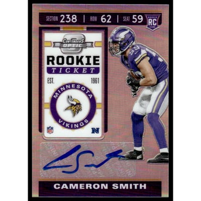 2019 Panini Contenders Optic #203 Cameron Smith AU RC