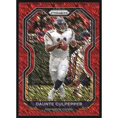 2020 Panini Prizm Prizms Red Shimmer #224 Daunte Culpepper