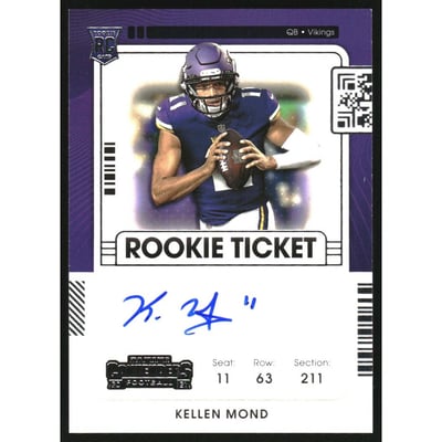 2021 Panini Contenders #122A Kellen Mond AU RC