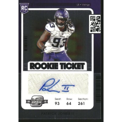 2021 Panini Contenders Optic #173 Patrick Jones II AU RC