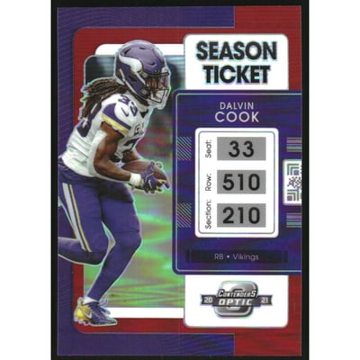 2021 Panini Contenders Optic Red #31 Dalvin Cook