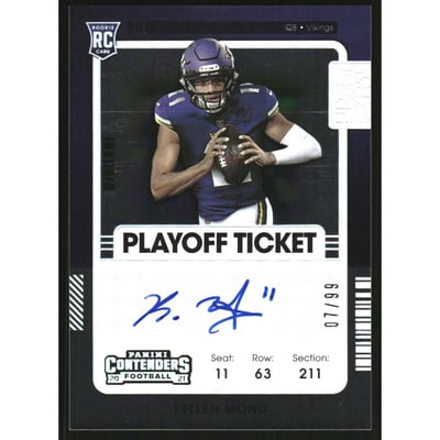 2021 Panini Contenders Playoff Ticket #122A Kellen Mond AU