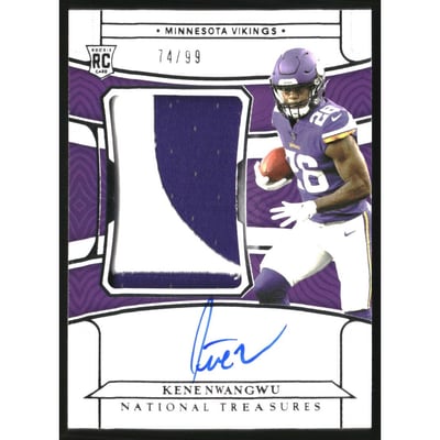 2021 Panini National Treasures #189 Kene Nwangwu JSY AU RC