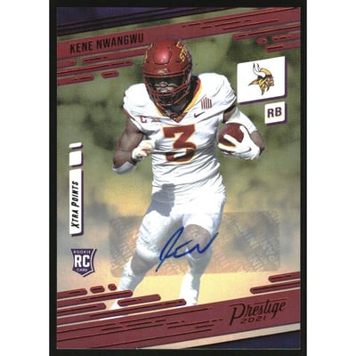2021 Prestige Xtra Points Signatures Premium Red #277 Kene Nwangwu