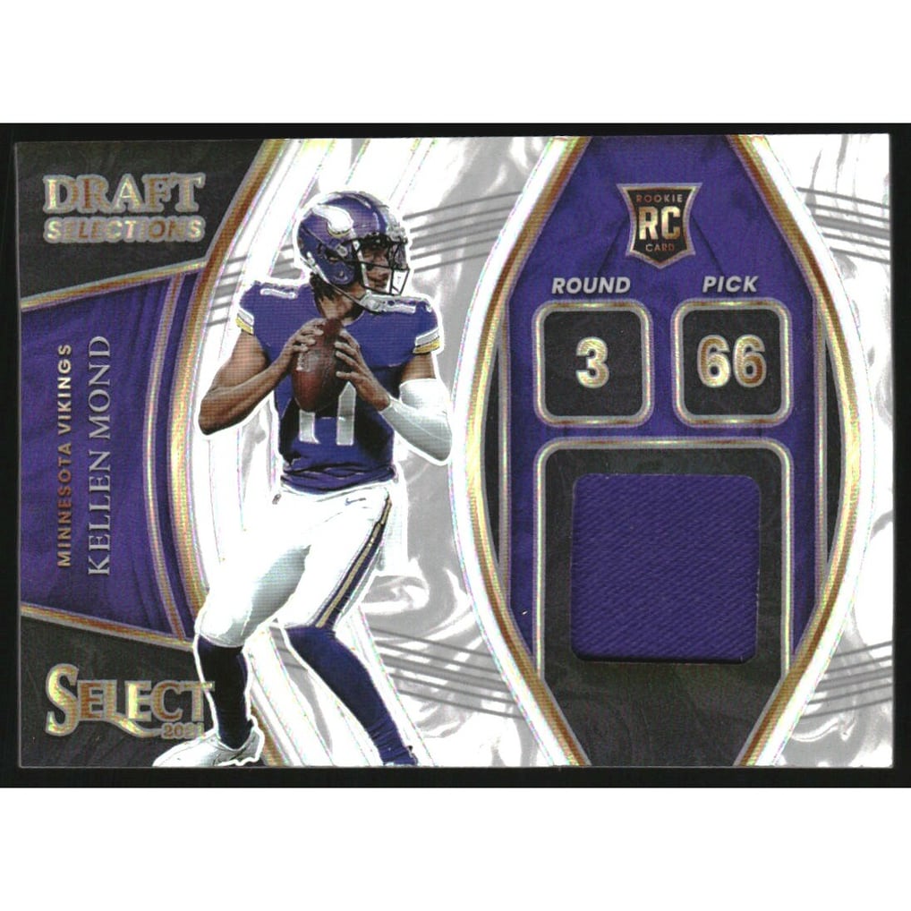2021 Select Draft Selections Memorabilia Prizm White #6 Kellen Mond