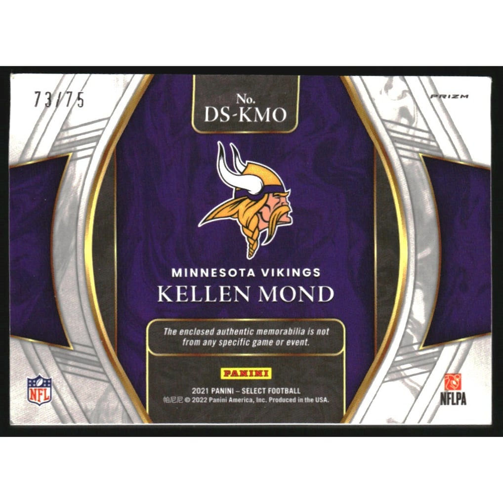 2021 Select Draft Selections Memorabilia Prizm White #6 Kellen Mond