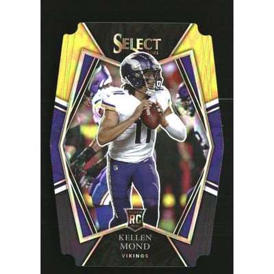 2021 Select Prizm Black and Gold Die Cut #164 Kellen Mond
