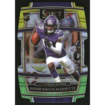 2021 Select Prizm Green and Yellow Die Cut #82 Ihmir Smith-Marsette