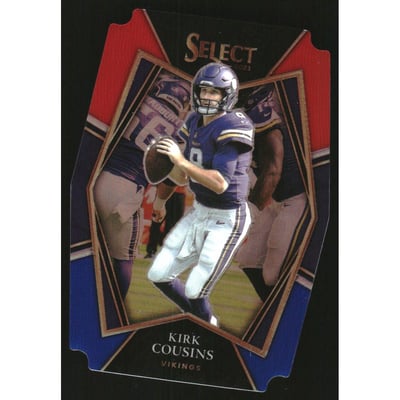 2021 Select Prizm Red and Blue Die Cut #123 Kirk Cousins