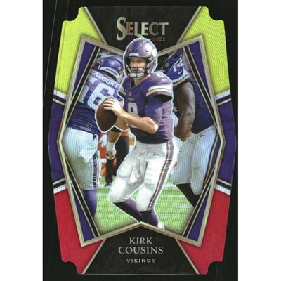 2021 Select Prizm Red and Yellow Die Cut #123 Kirk Cousins