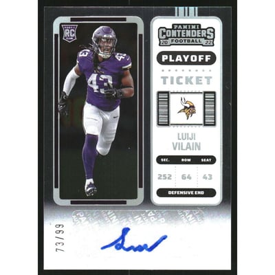 2022 Panini Contenders Playoff Ticket #293 Luiji Vilain AU
