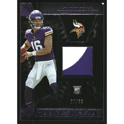2023 Panini Black Rookie Influx Memorabilia Royal #27 Jaren Hall
