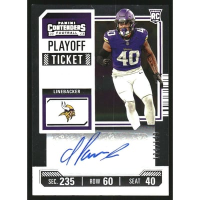 2023 Panini Contenders Playoff Ticket #194 Ivan Pace Jr. AU