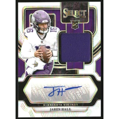 2023 Select Rookie Signature Memorabilia Prizm #27 Jaren Hall