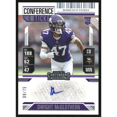 2024 Panini Contenders Conference Ticket #200 Dwight McGlothern AU