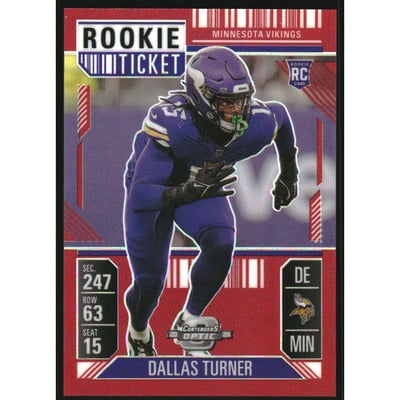2024 Panini Contenders Optic Red #69 Dallas Turner