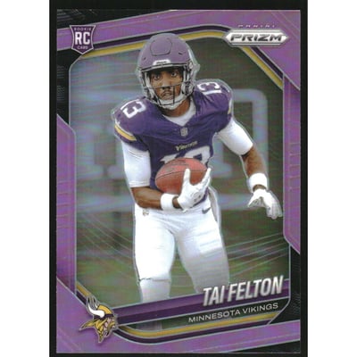 2025 Panini Prizm Prizms Pink #361 Tai Felton