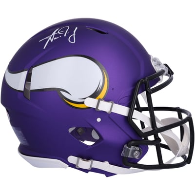 Aaron Jones Minnesota Vikings Autographed Fanatics Authentic Speed Authentic Helmet