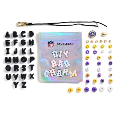 Minnesota Vikings BaubleBar Mini Custom Bag Charm Bead Kit