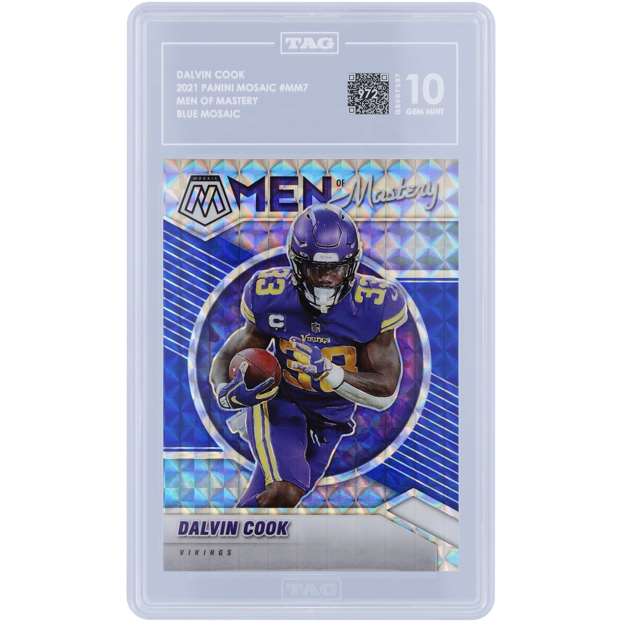 Dalvin Cook Minnesota Vikings 2021 Panini Mosaic Men of Mastery
