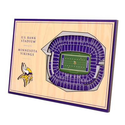 Minnesota Vikings Fanpoint 14'' x 10.5'' 3D StadiumView Desktop Display