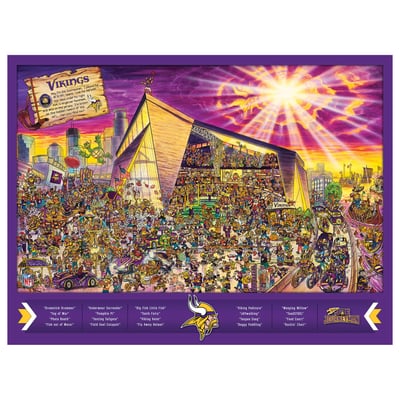 Minnesota Vikings Fanpoint 500-Piece Joe Journeyman Puzzle