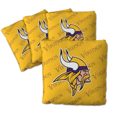 Minnesota Vikings Fanpoint Four-Piece Cornhole Bag Set