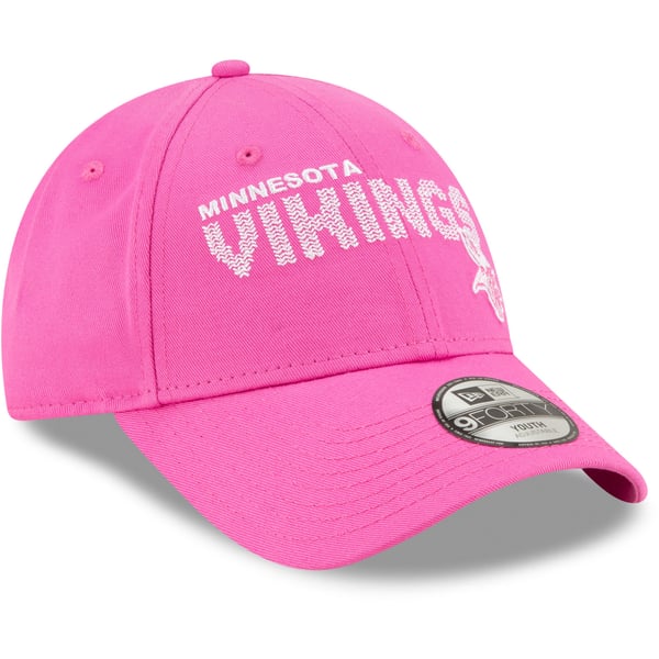 NFL Minnesota Vikings Embroidered Logo Strapback Hat Cap Women Pink Minnesota Vikings Ladies Hats, Vikings Caps, Snapbacks  main image 3