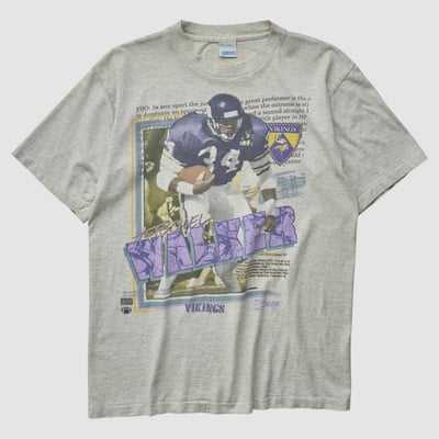 Herschel Walker Salem Sportswear 90s T-shirt - Heather Gray - S by Fanatics Real Vintage