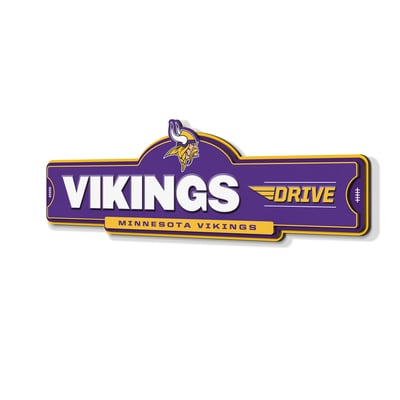 Minnesota Vikings IDNA 3D Street Sign