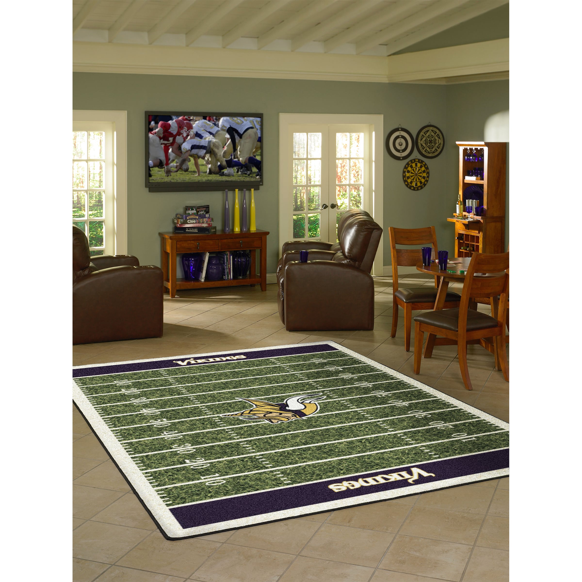 Imperial Minnesota Vikings 5'4'' x 7'8'' Home Field Rug