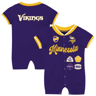 Minnesota Vikings Outerstuff Infant Pinch Romper - Purple