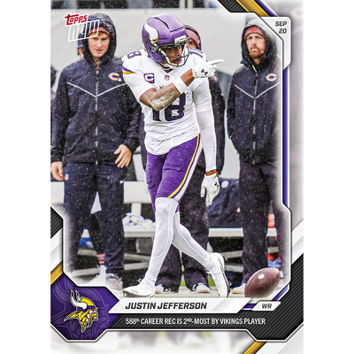 Justin Jefferson - 2026-27 NFL Topps NOW® - Card 22