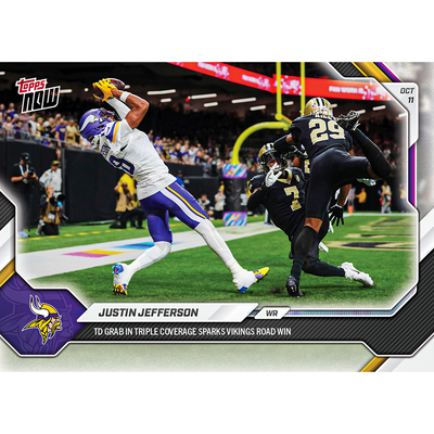 Justin Jefferson - 2026-27 NFL Topps NOW® - Card 54
