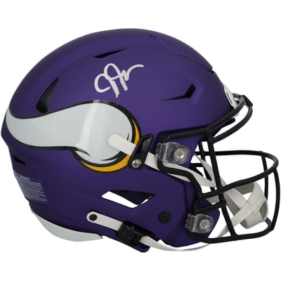 Justin Jefferson Minnesota Vikings Autographed Fanatics Authentic Riddell Speed Flex Authentic Helmet