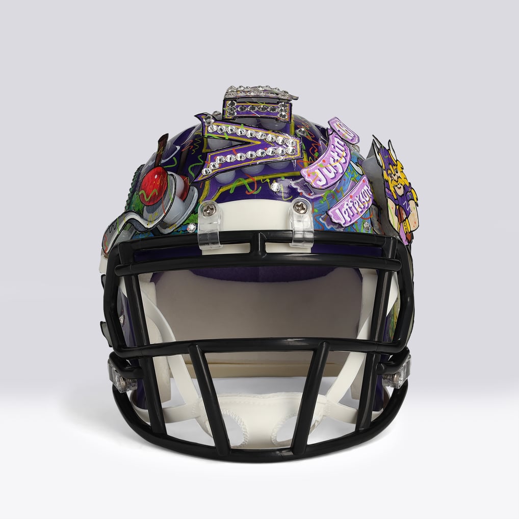 Casque Miniature Des Vikings Du Minnesota (NFL) - Réplique Riddell Speed, édition 2024, Neuve
