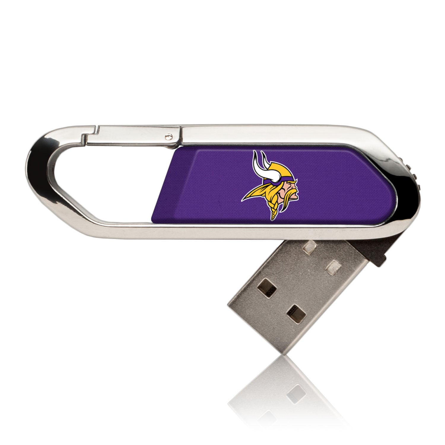 Keyscaper Minnesota Vikings 64GB Carabiner Clip USB Flash Drive