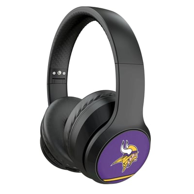 Minnesota Vikings Keyscaper Stripe Wireless Bluetooth Headphones With Case