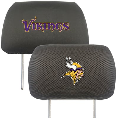 Minnesota Vikings Logo Brands Car Head Rest Cover