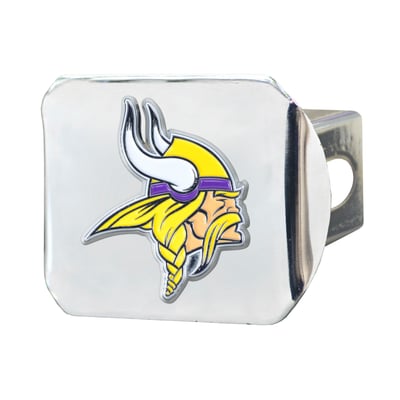 Minnesota Vikings Logo Brands Chrome Hitch Cover