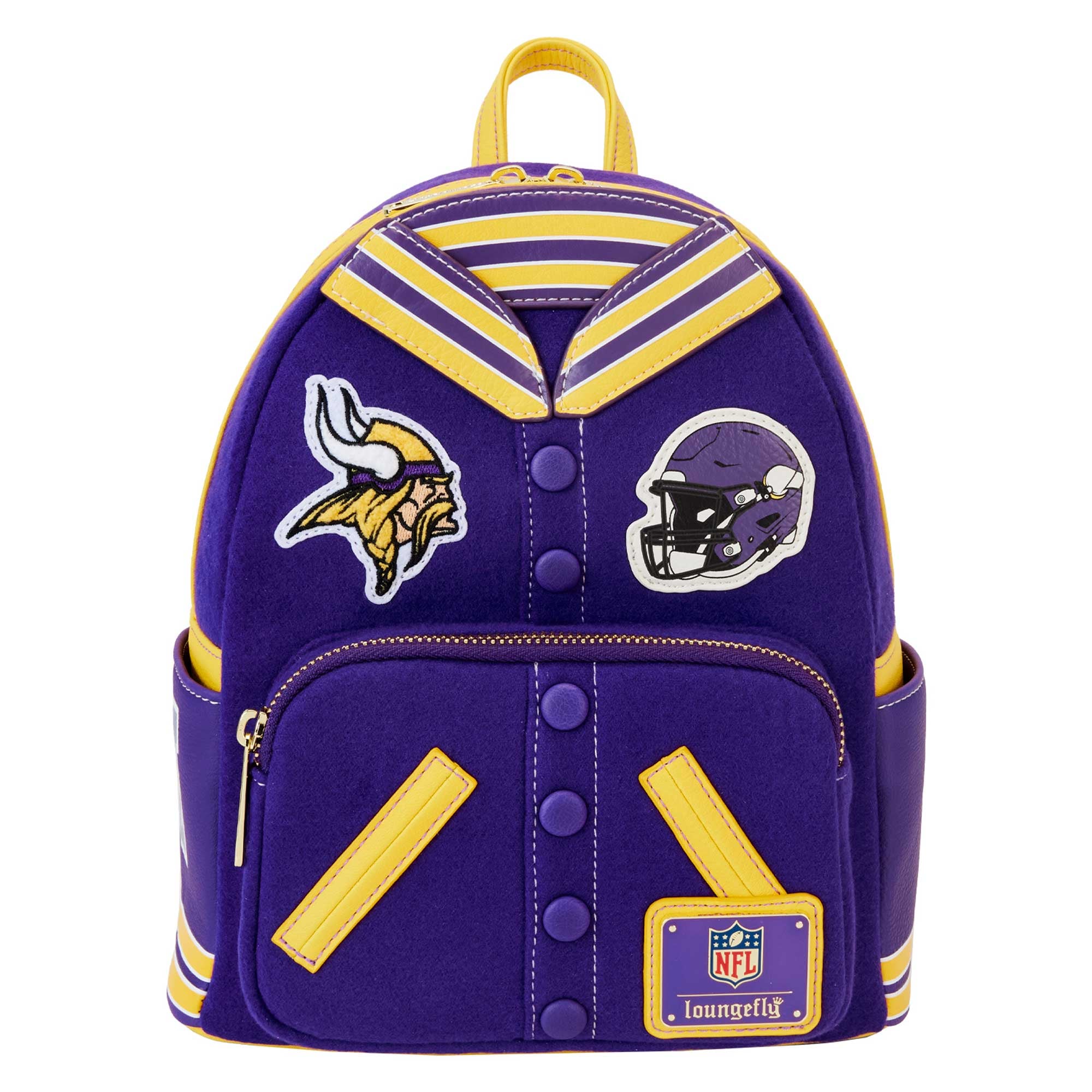 Loungefly Minnesota Vikings NFL Varsity Backpack Loungefly Chicago Bears Varsity Mini Backpack - Walmart.com main image 3