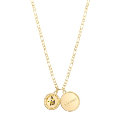 Minnesota Vikings LUV AJ Double Coin Logo Necklace