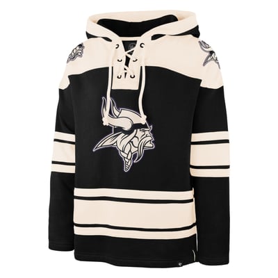 Minnesota Vikings '47 Superior Lacer Hoodie - Black