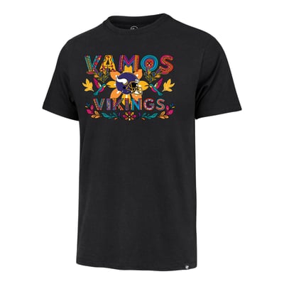 Minnesota Vikings '47 Vamos Vikings Franklin T-Shirt - Black