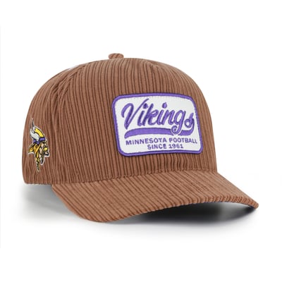 Minnesota Vikings '47 Corduroy Patch Hitch Adjustable Hat - Brown