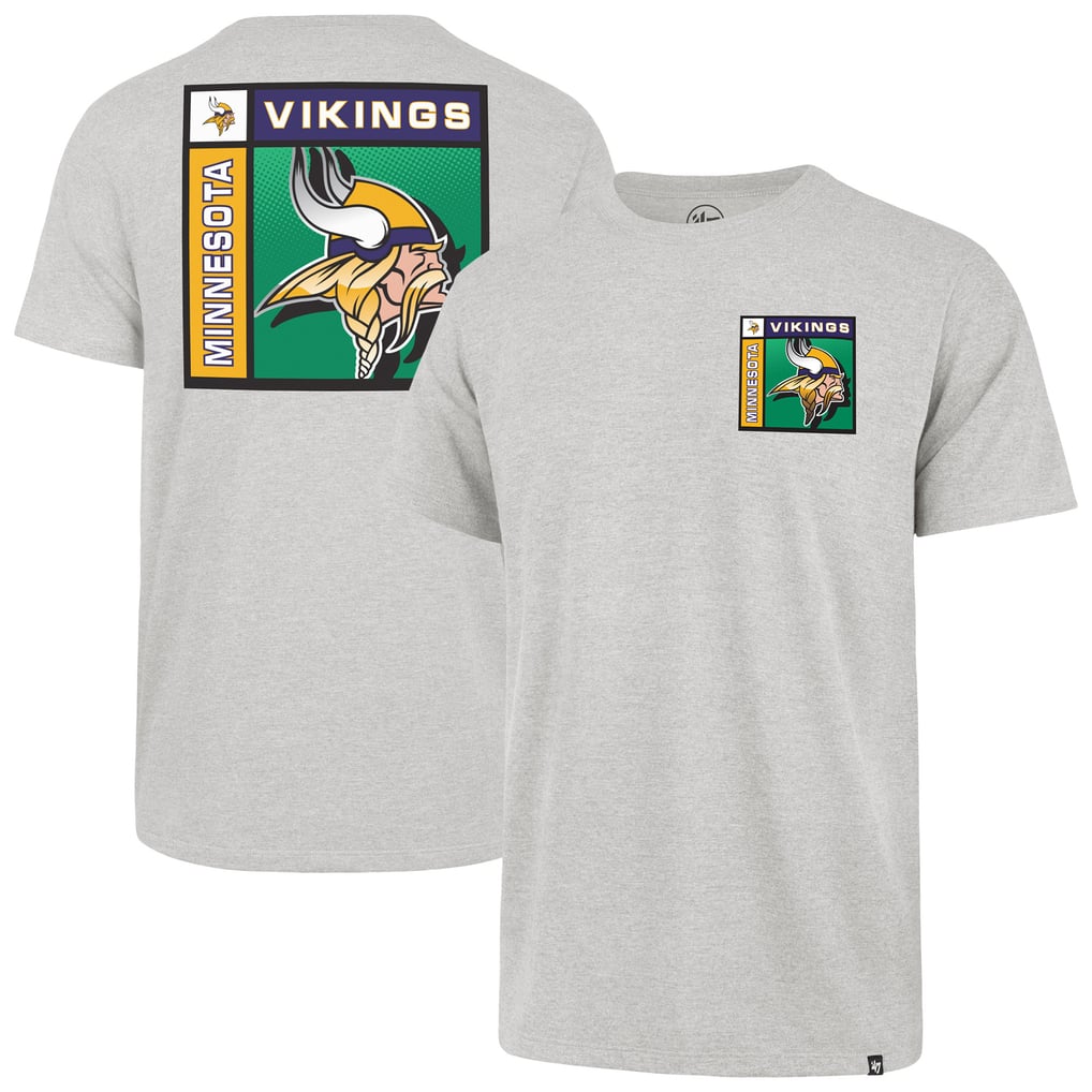  Minnesota Vikings '47 Chrome Plate Franklin T-Shirt - Gray