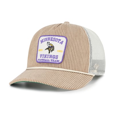 Minnesota Vikings '47 Cordlandia Hitch Adjustable Hat - Khaki